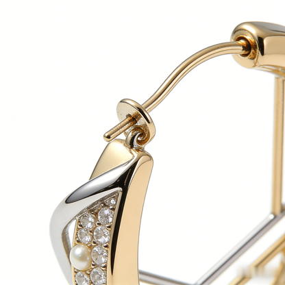 🪐 “Orbital Akoya Galaxy” – 22 Hours Precision Metal Work | Triple-Tier Interwoven Gold-Tone Arcs × Full Shimmer Orbit × Multiple Fl flawless Pearl Planetoids 🌠